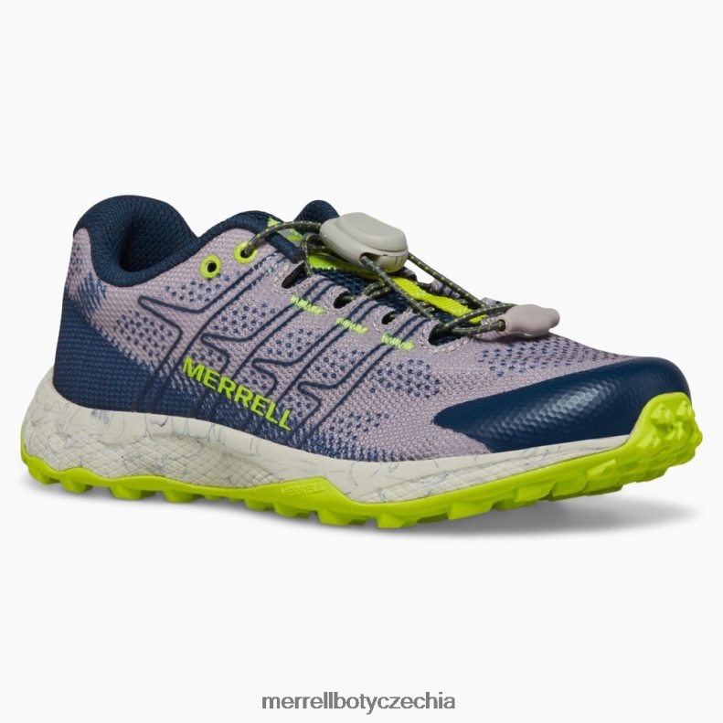 Merrell let moab s nízkou klimatizací (mk266772) obuv J064V21388 šedá/námořnická/citronová děti