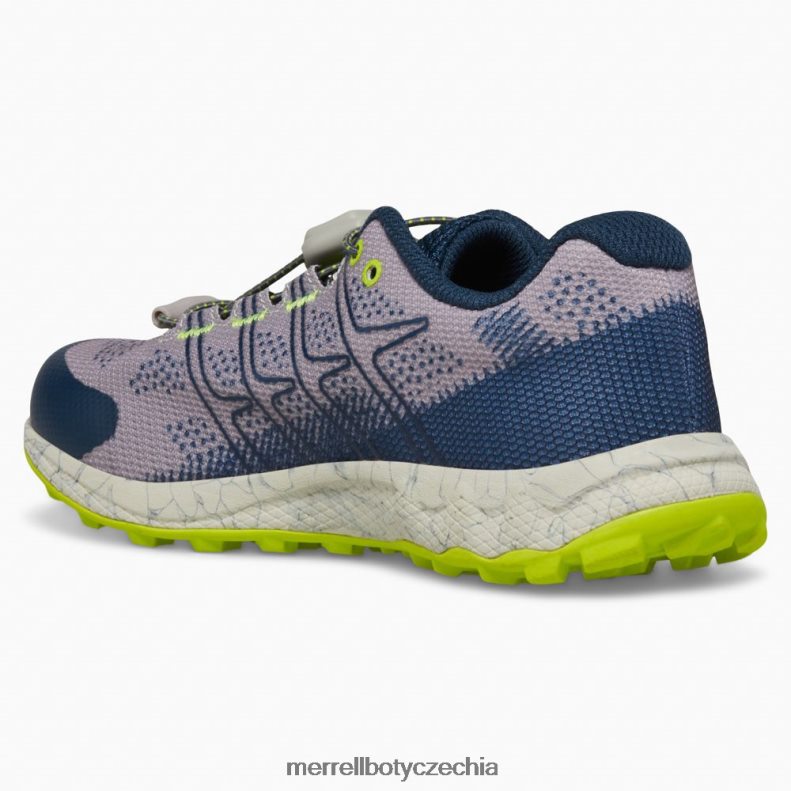 Merrell let moab s nízkou klimatizací (mk266772) obuv J064V21388 šedá/námořnická/citronová děti