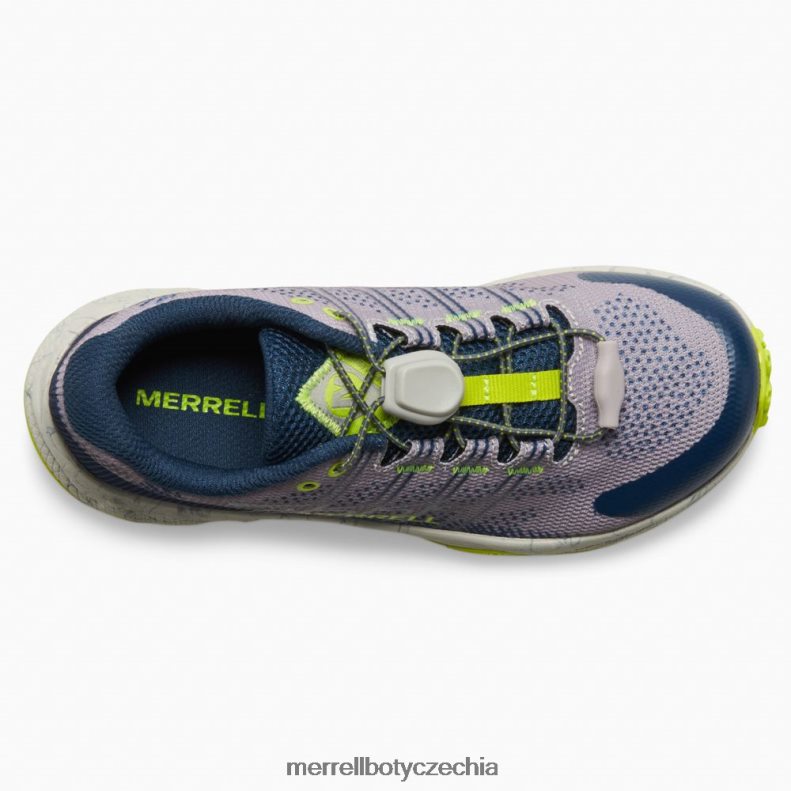 Merrell let moab s nízkou klimatizací (mk266772) obuv J064V21388 šedá/námořnická/citronová děti