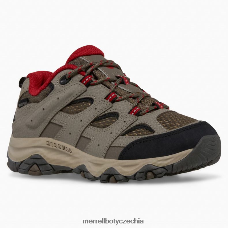 Merrell moab 3 nízké krajkové voděodolné tenisky (mk265705) obuv J064V21478 balvan červený děti