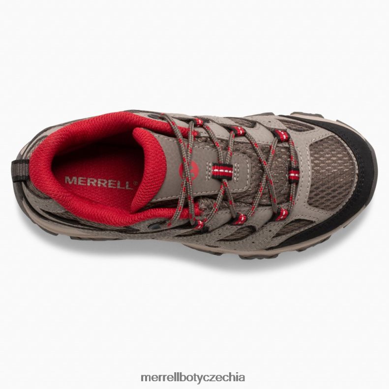 Merrell moab 3 nízké krajkové voděodolné tenisky (mk265705) obuv J064V21478 balvan červený děti