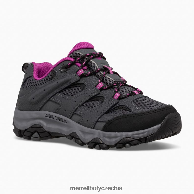 Merrell moab 3 nízké šněrovací boty (mk165708) obuv J064V21429 žula/bobule děti