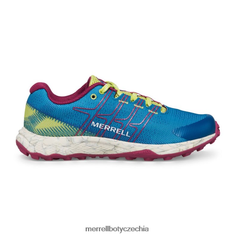 Merrell nízký let moab (mk167107) obuv J064V21438 teal/lime/fuchsie děti