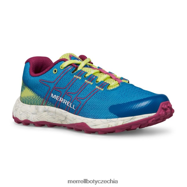 Merrell nízký let moab (mk167107) obuv J064V21438 teal/lime/fuchsie děti