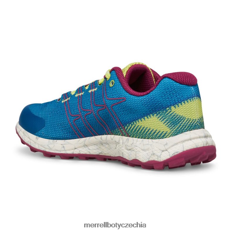 Merrell nízký let moab (mk167107) obuv J064V21438 teal/lime/fuchsie děti