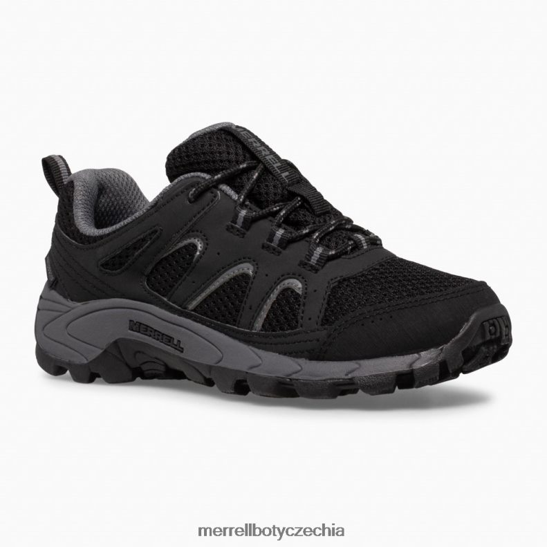 Merrell oakcreek nízké krajkové voděodolné tenisky (mk265427) obuv J064V21449 černá/šedá děti