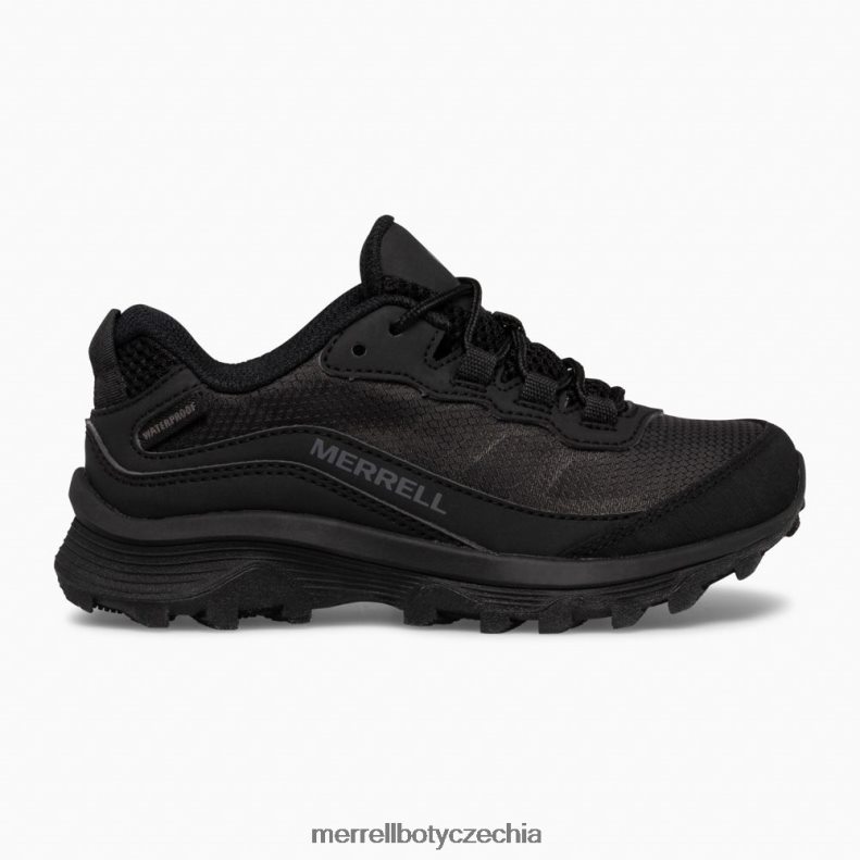 Merrell rychlost moab s nízkou vodotěsností (mk265866) obuv J064V21377 trojitá černá děti