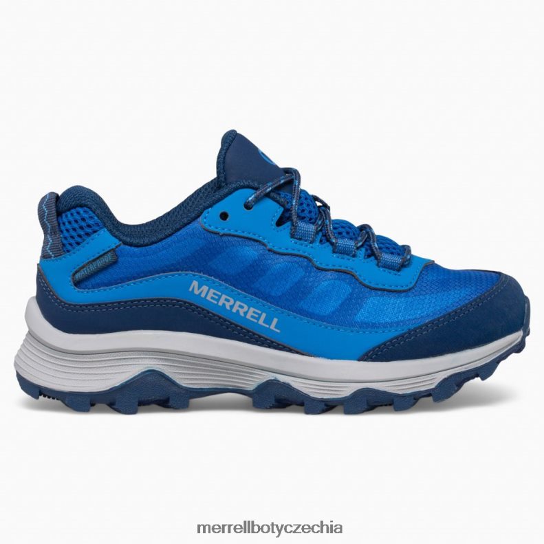 Merrell rychlost moab s nízkou vodotěsností (mk265940) obuv J064V21374 modrý děti