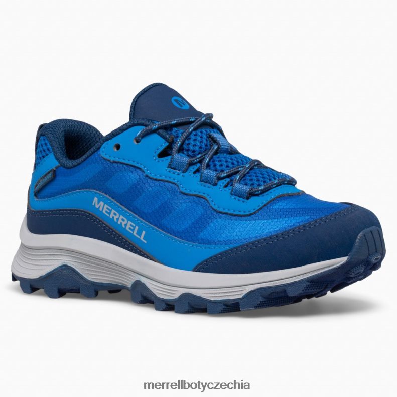 Merrell rychlost moab s nízkou vodotěsností (mk265940) obuv J064V21374 modrý děti