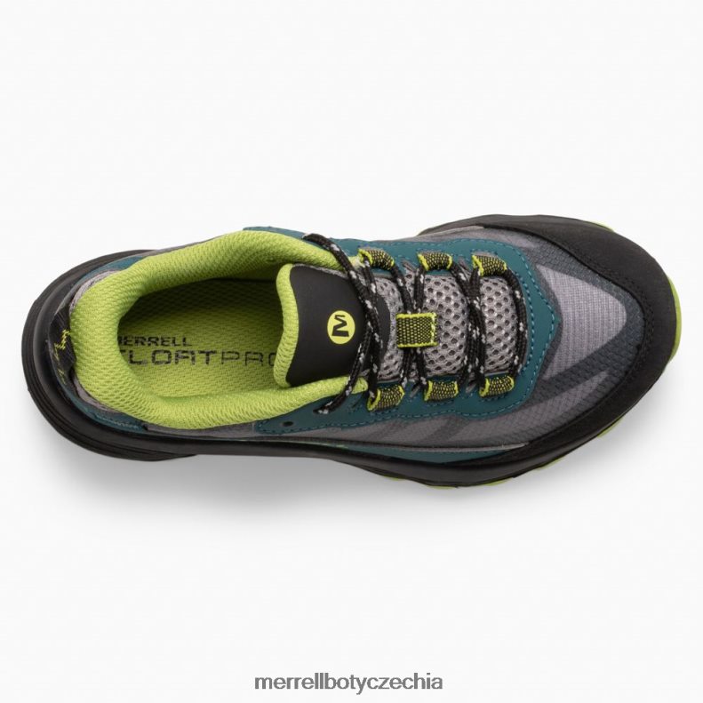 Merrell rychlost moab s nízkou vodotěsností (mk266264) obuv J064V21370 sytě zelená/černá děti