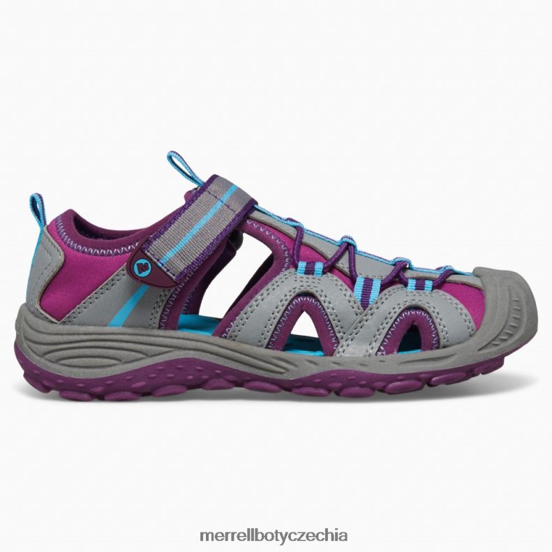 Merrell sandály hydro 2 (mk166974) obuv J064V21475 šedá/bobulová děti - Kliknutím na obrázek zavøete