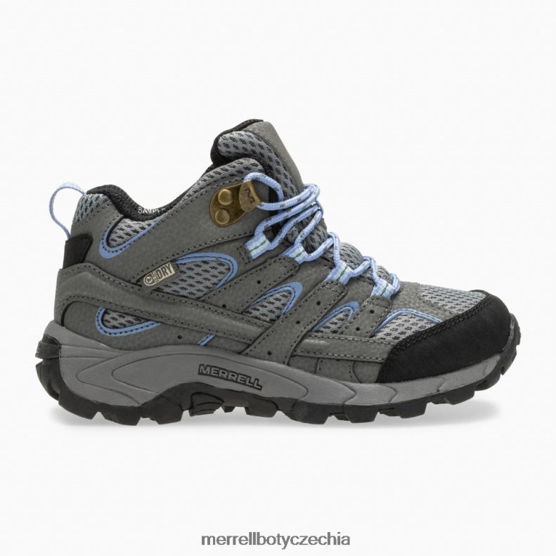 Merrell středně voděodolná bota moab 2 (mk162260) obuv J064V2804 šedá/brčál děti