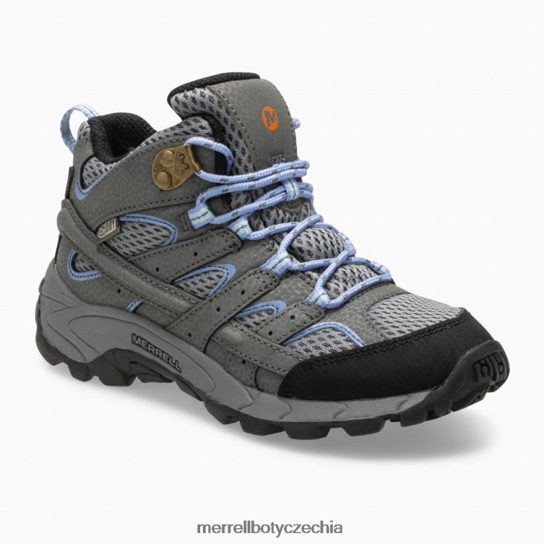 Merrell středně voděodolná bota moab 2 (mk162260) obuv J064V2804 šedá/brčál děti