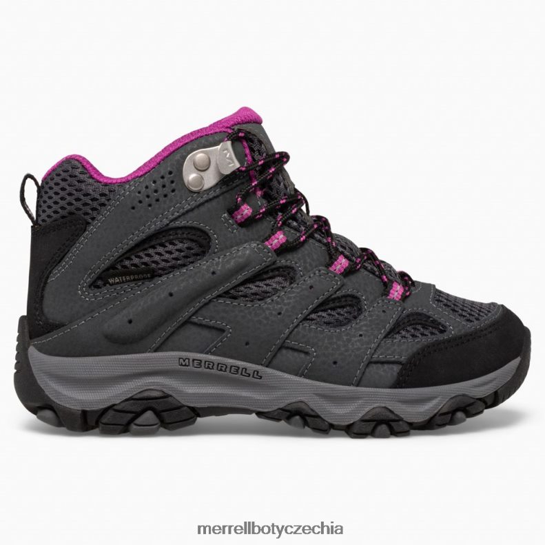 Merrell středně voděodolná bota moab 3 (mk165703) obuv J064V21433 žula/bobule děti