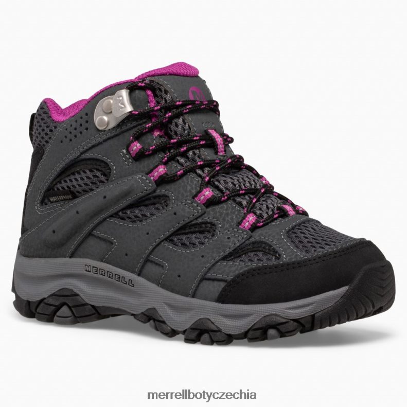 Merrell středně voděodolná bota moab 3 (mk165703) obuv J064V21433 žula/bobule děti