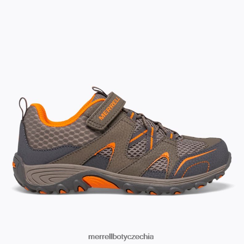 Merrell trailová bota (my57109) obuv J064V21462 střelný kouř / oranžová děti