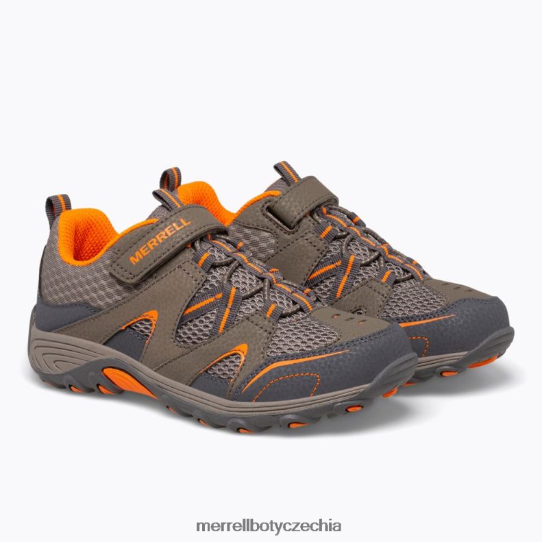 Merrell trailová bota (my57109) obuv J064V21462 střelný kouř / oranžová děti