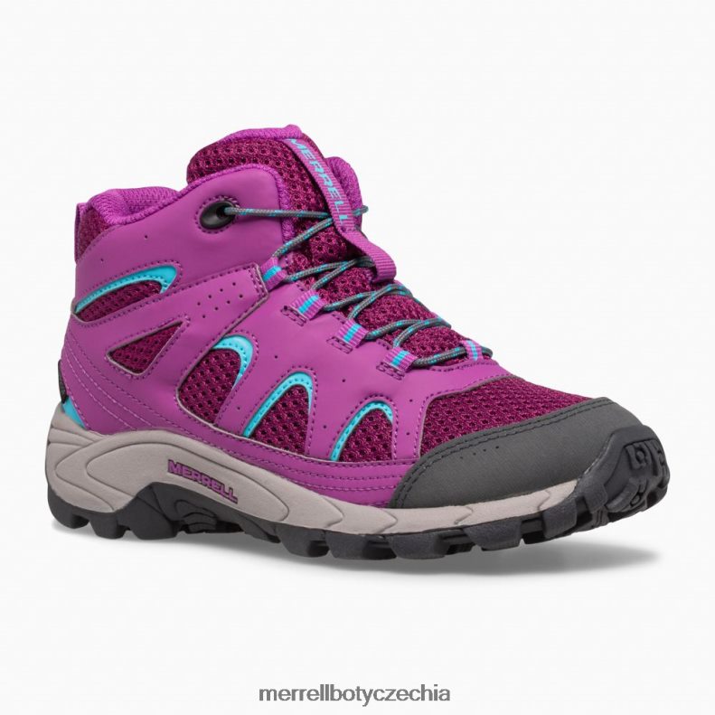 Merrell voděodolná bota se střední krajkou oakcreek (mk164769) obuv J064V21447 paloma/berry děti