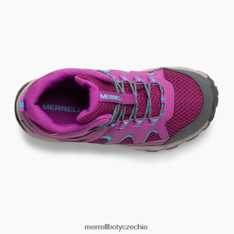 Merrell voděodolná bota se střední krajkou oakcreek (mk164769) obuv J064V21447 paloma/berry děti