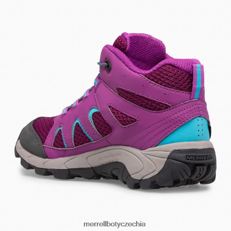 Merrell voděodolná bota se střední krajkou oakcreek (mk164769) obuv J064V21447 paloma/berry děti