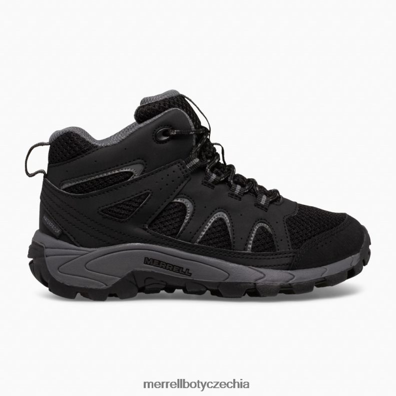 Merrell voděodolná bota se střední krajkou oakcreek (mk265426) obuv J064V21445 černá/šedá děti