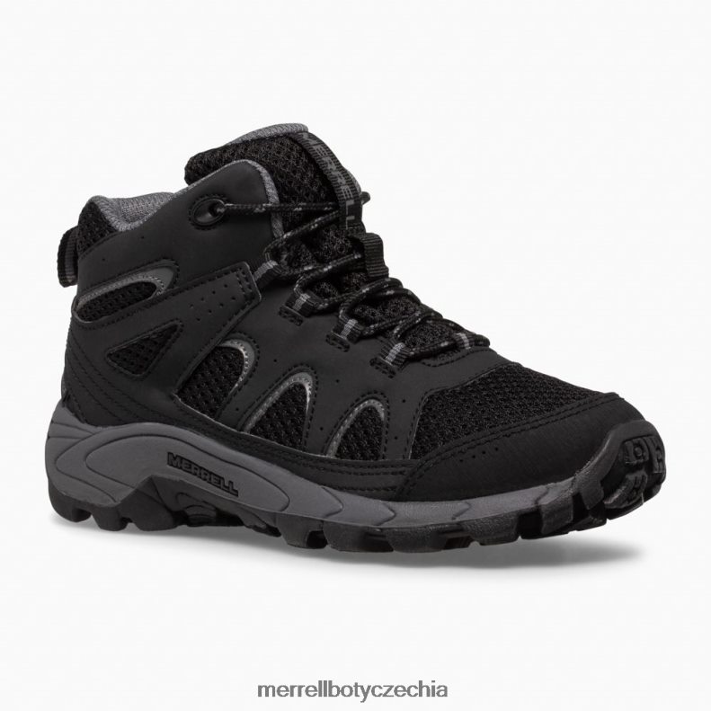 Merrell voděodolná bota se střední krajkou oakcreek (mk265426) obuv J064V21445 černá/šedá děti