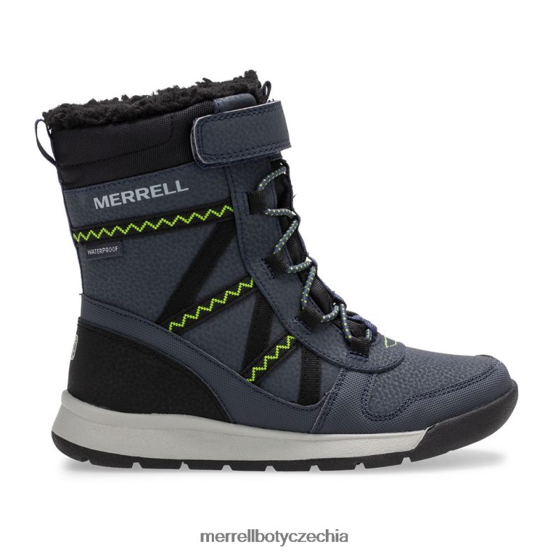 Merrell voděodolná bota snow Crush 2.0 (mk263127k) obuv J064V21508 námořnictvo/limetka děti