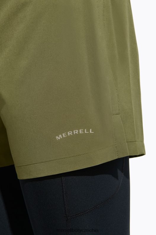 Merrell trail running short (jmf26581-326) oblečení J064V2406 zaprášená oliva muži