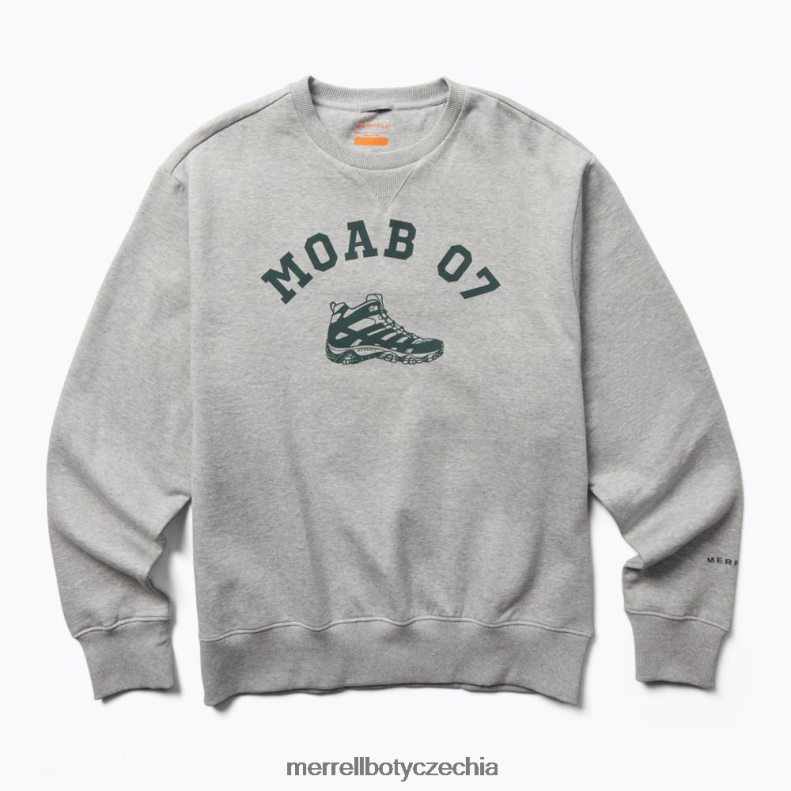 Merrell Moab 07 crew fleece s krkem (jmf26621-050) oblečení J064V2322 šedý vřes muži