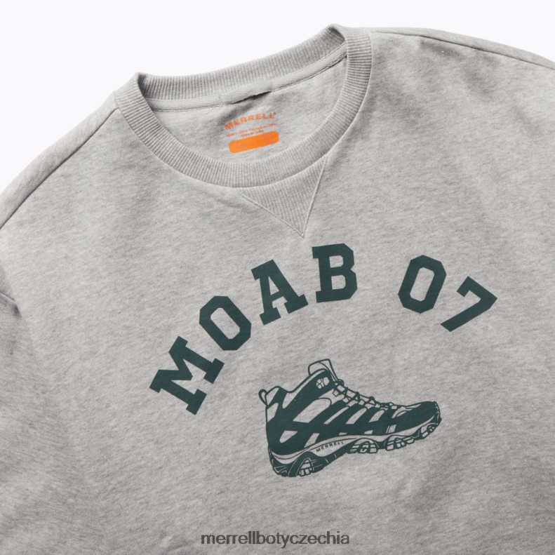 Merrell Moab 07 crew fleece s krkem (jmf26621-050) oblečení J064V2322 šedý vřes muži