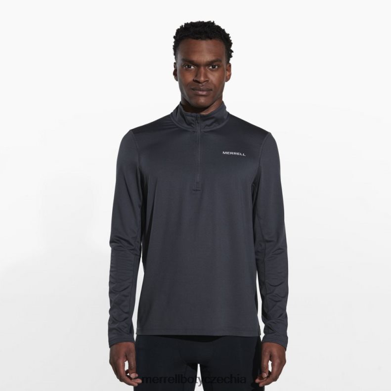 Merrell betatherm 1/4 zip (jms25572-101) oblečení J064V2764 asfalt muži