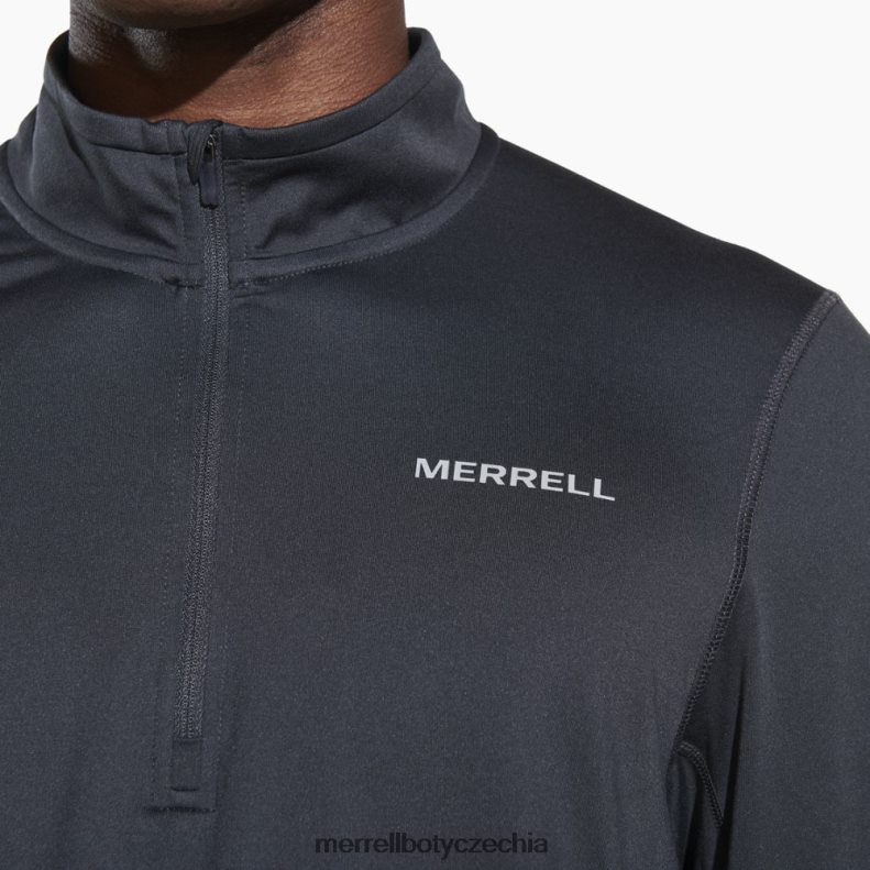 Merrell betatherm 1/4 zip (jms25572-101) oblečení J064V2764 asfalt muži