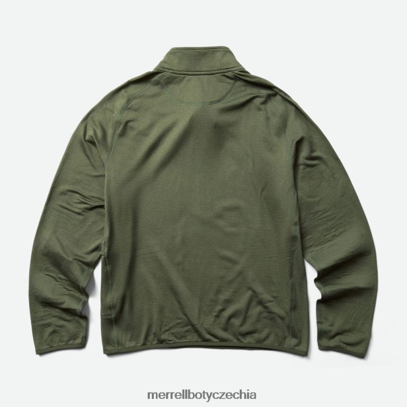 Merrell geotex 1/4 zip (jms26326-327) oblečení J064V2415 zaprášený olivový vřes muži