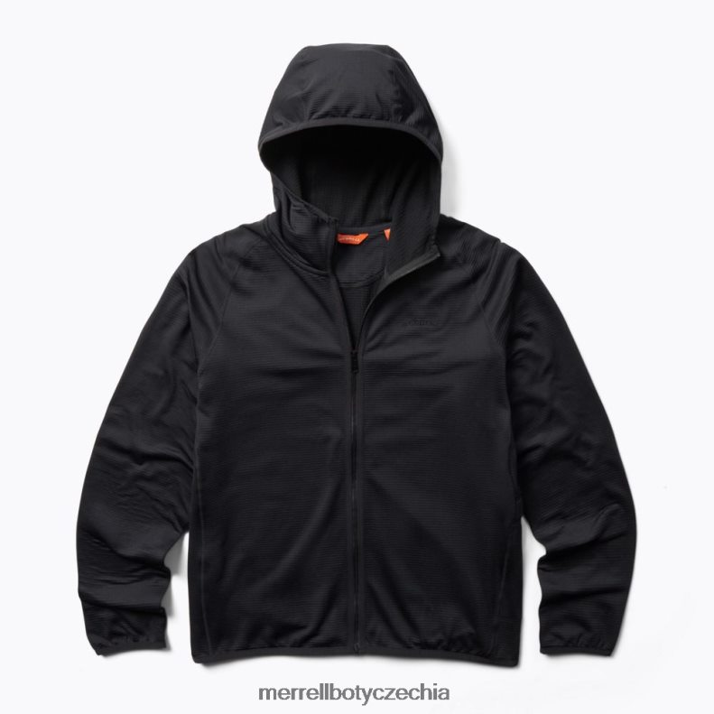 Merrell mikina s kapucí na celý zip geotex (jms26325-010) oblečení J064V2552 Černá muži