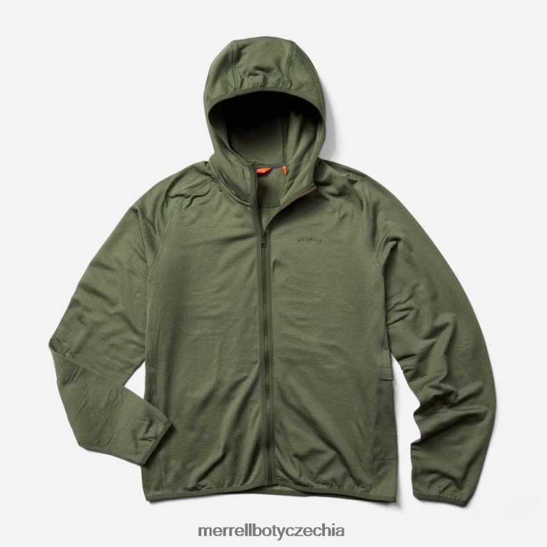 Merrell mikina s kapucí na zip geotex (jms26325-327) oblečení J064V2551 zaprášený olivový vřes muži