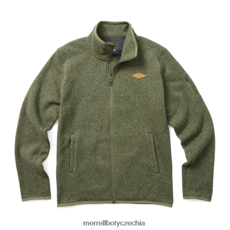 Merrell svetr proti počasí na zip (jmf26296-327) oblečení J064V2429 zaprášený olivový vřes muži