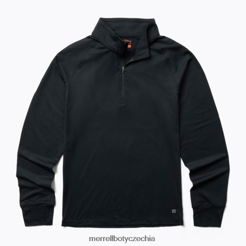 Merrell trail running midlayer (jmf26578-010) oblečení J064V2739 Černá muži