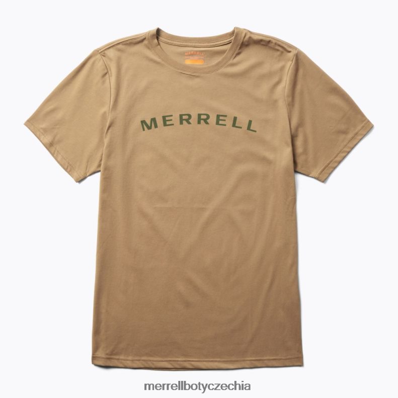 Merrell tričko s krátkým rukávem wordmark (jms26332-176) oblečení J064V2586 sépiový odstín muži