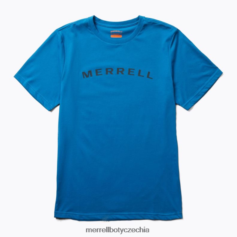 Merrell tričko s krátkým rukávem wordmark (jms26332-352) oblečení J064V2583 modrý muži