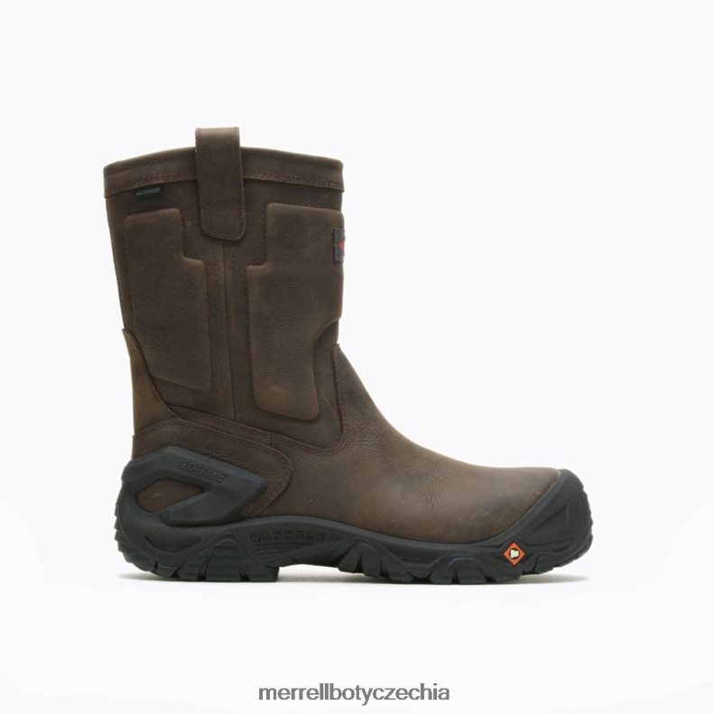 Merrell kožená obuv strongfield na voděodolné špičce (j099315) obuv J064V2452 espresso muži