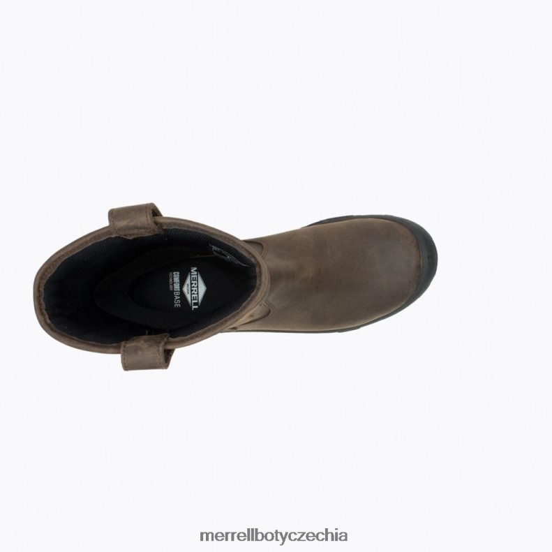 Merrell kožená obuv strongfield na voděodolné špičce (j099315) obuv J064V2452 espresso muži