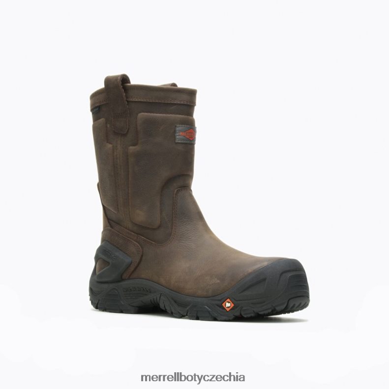 Merrell kožená obuv strongfield na voděodolné špičce (j099315) obuv J064V2452 espresso muži