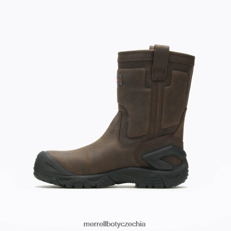 Merrell kožená obuv strongfield na voděodolné špičce (j099315) obuv J064V2452 espresso muži