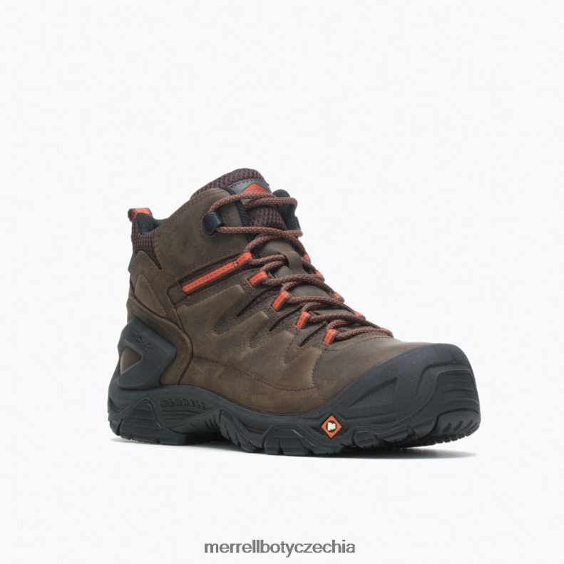 Merrell kožená pevná 6 vodotěsná pracovní bota se špičkou (j099341) obuv J064V2716 espresso muži