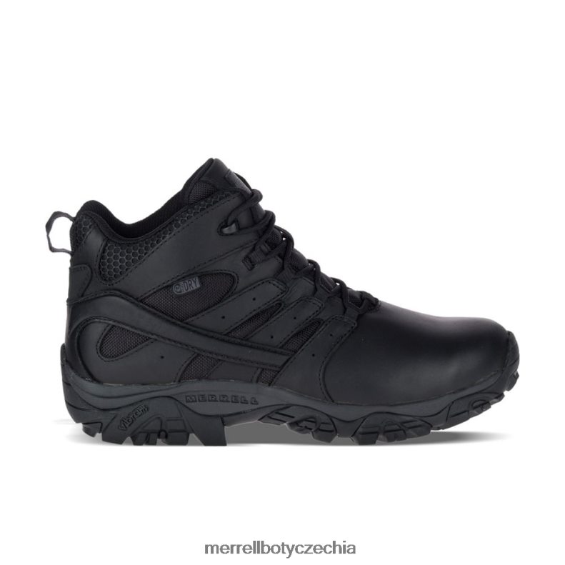 Merrell moab 2 mid taktická odezva vodotěsná bota široká šířka (j45337w) obuv J064V2700 Černá muži