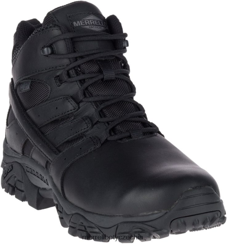 Merrell moab 2 mid taktická odezva vodotěsná bota široká šířka (j45337w) obuv J064V2700 Černá muži