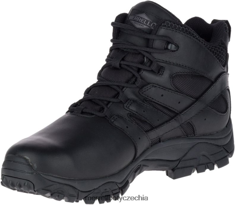 Merrell moab 2 mid taktická odezva vodotěsná bota široká šířka (j45337w) obuv J064V2700 Černá muži