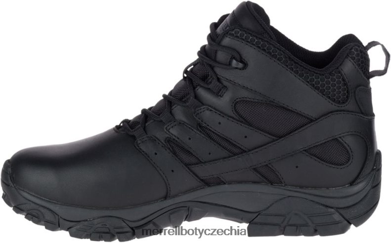 Merrell moab 2 mid taktická odezva vodotěsná bota široká šířka (j45337w) obuv J064V2700 Černá muži