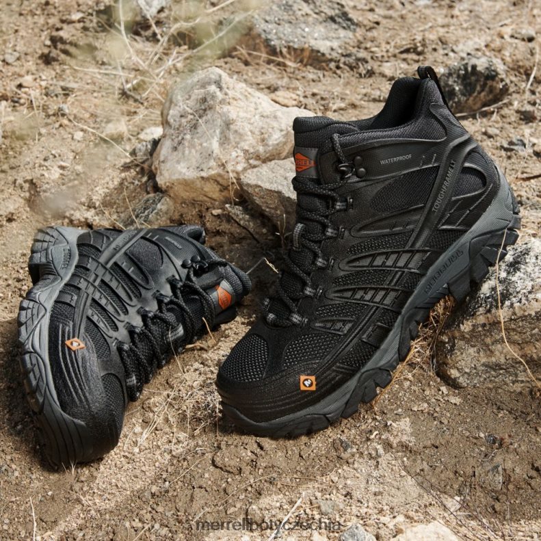 Merrell Moab Velocity se střední šířkou vodotěsného uhlíkového vlákna (j099429w) obuv J064V2342 Černá muži