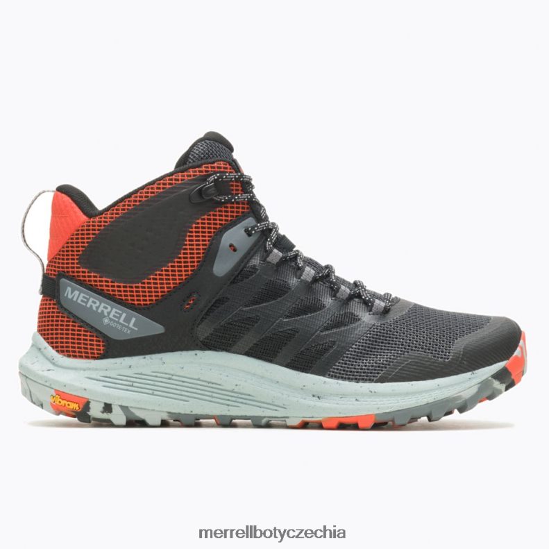 Merrell nova 3 mid gore-tex (j067615) obuv J064V242 černá/mandarinka muži